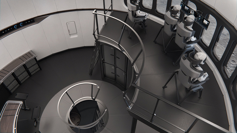 SpaceX показала интерьер лунного Starship — огромный корабль с необычно пустыми пространствами